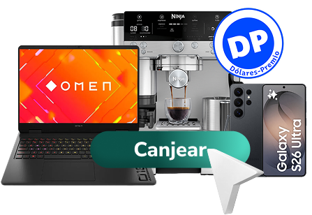 Productos que puedes canjear con tus Dólares-Premio del Plan Travel Infinite