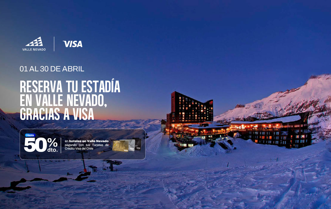 Valle Nevado - Portada del beneficio exclusivo Banco Chile