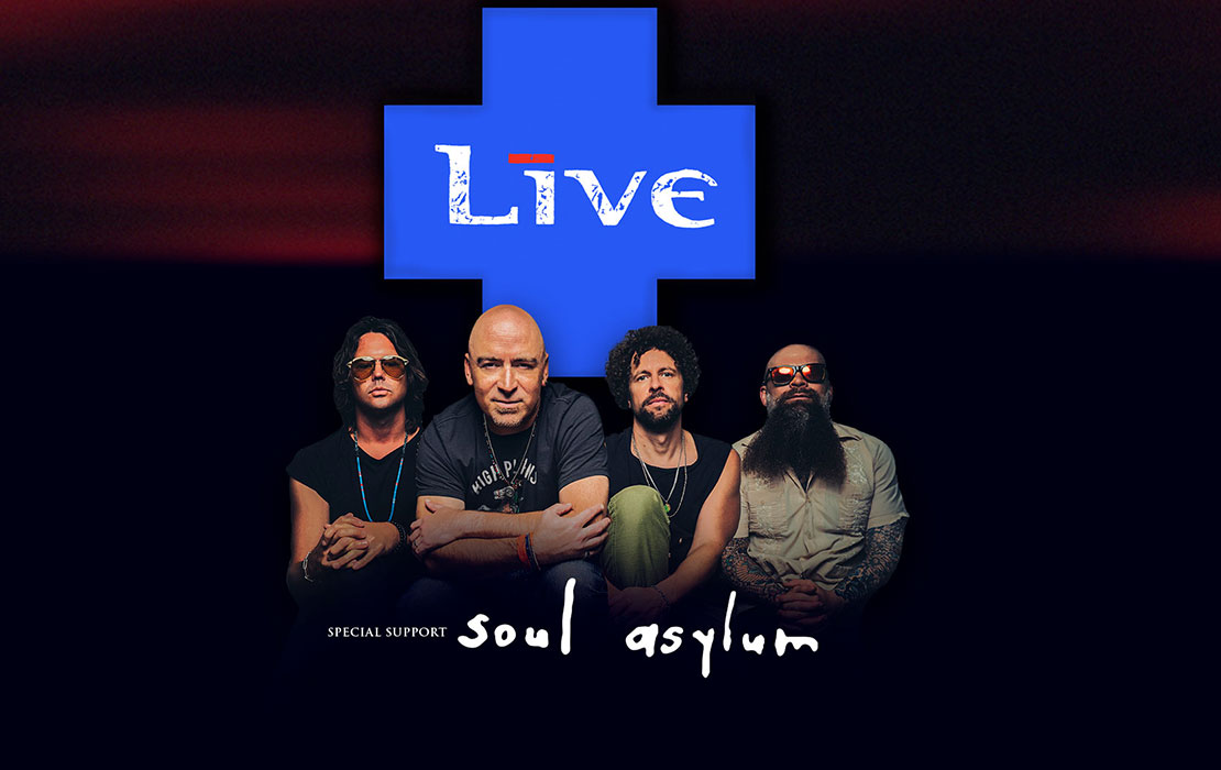 Live + Soul Asylum - 13 de septiembre de 2026 - Portada del beneficio exclusivo Banco Chile
