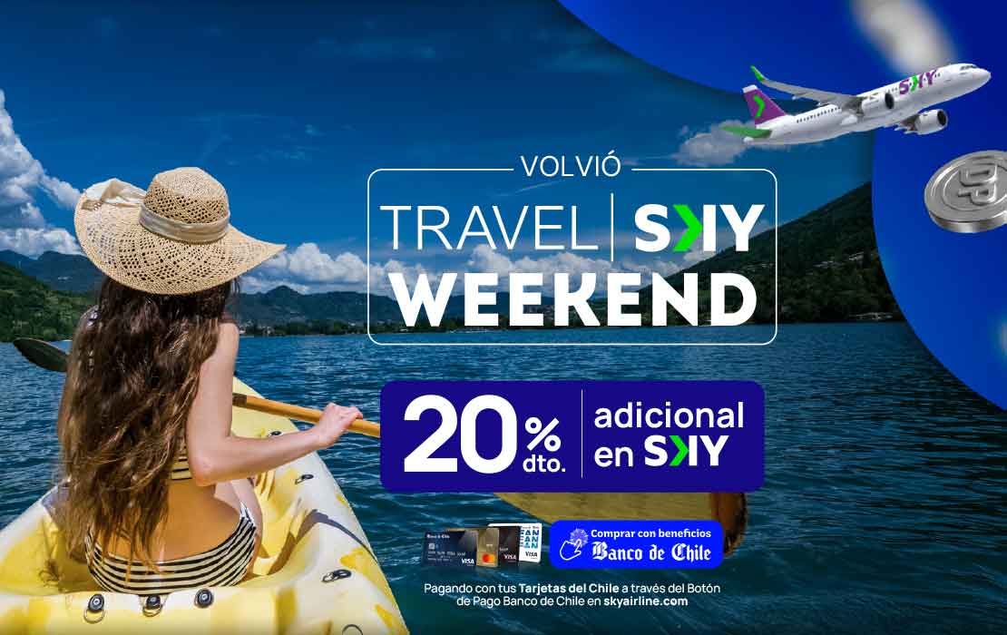 Del 10 al 12 de julio - Portada del beneficio exclusivo Banco Chile