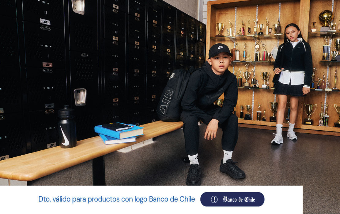 NIKE - Portada del beneficio exclusivo Banco Chile