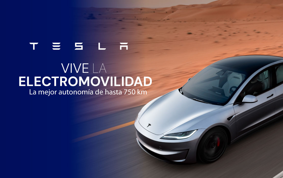 Tesla - Portada del beneficio exclusivo Banco Chile