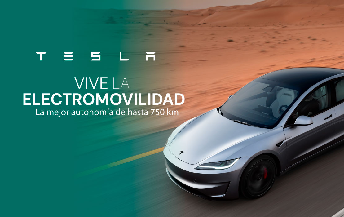 Tesla - Portada del beneficio exclusivo Banco Chile