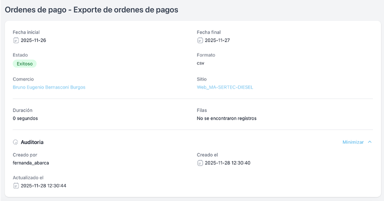 Imagen referencial de Exportes