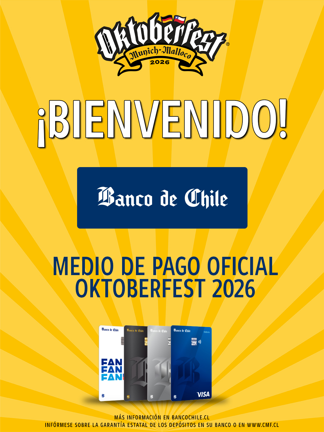 Oktoberfest 2026  - Portada del beneficio exclusivo Banco Chile
